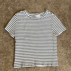 Divided basic H&M small black and white shirt
